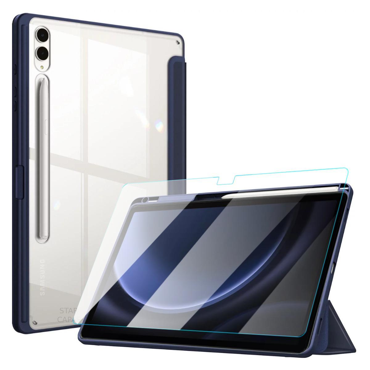 Miniatura Capa Azul Marinho p/ Samsung Tab S9 FE Plus 12.4 + Película