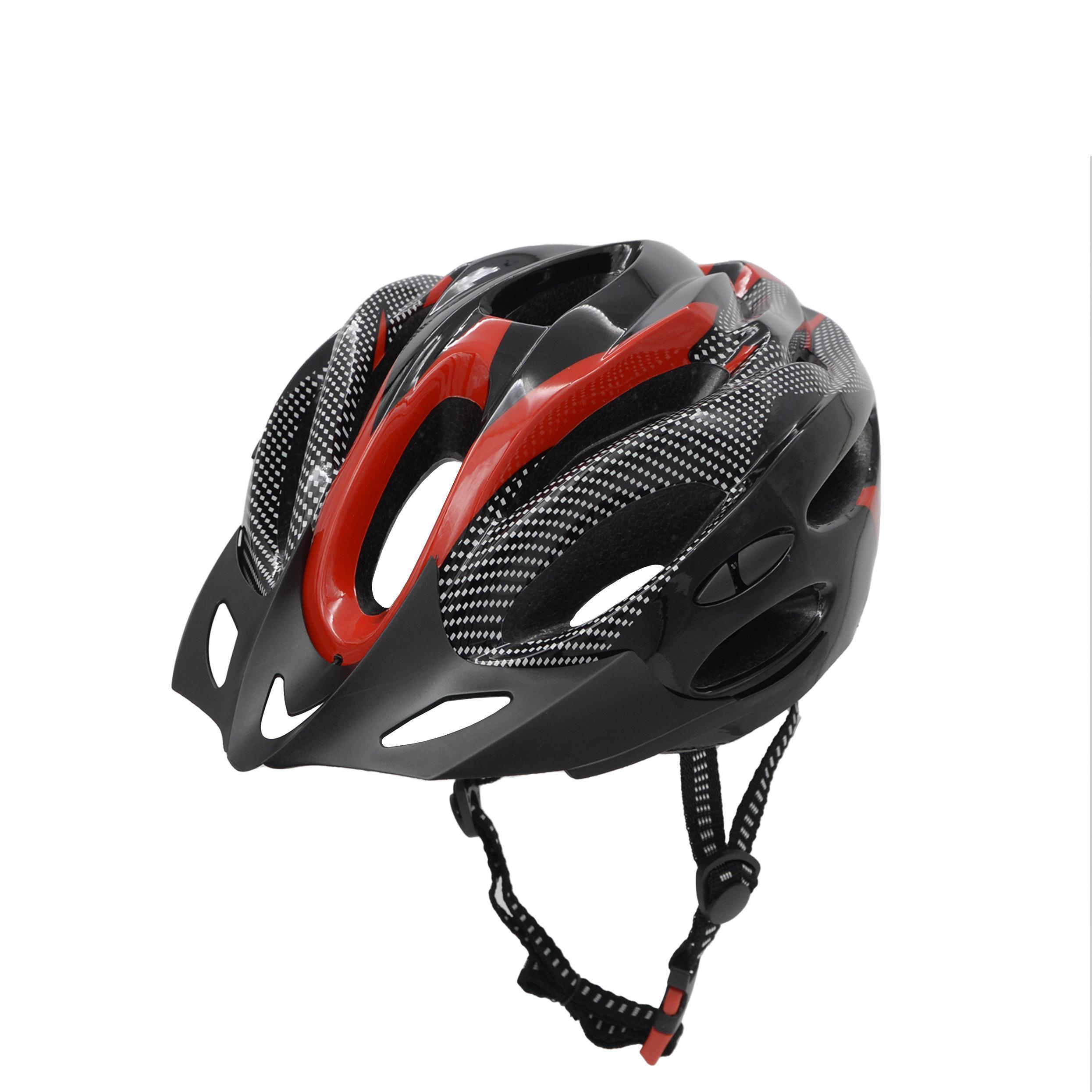 Miniatura Capacete Ciclismo Speed Preto/Vermelho Com Led Traseiro