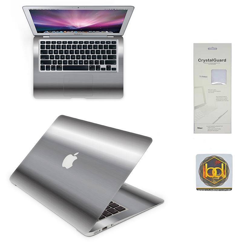 Miniatura Kit Skin Macbook Air 13,3 E Capa Teclado Cromado