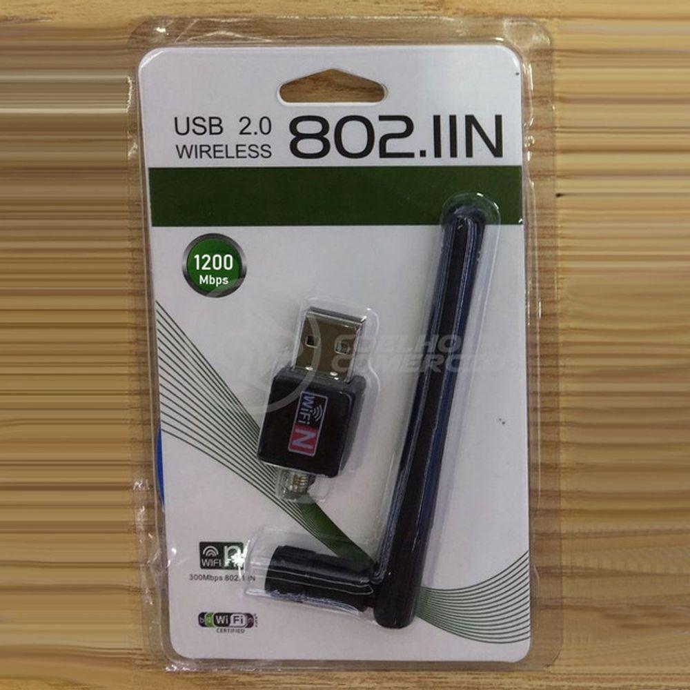 Miniatura Antena Usb 2.0 Receptor De Wifi Wireless Internet Sem Fio 1200Mbps 802.Inn Pc Notebook 11