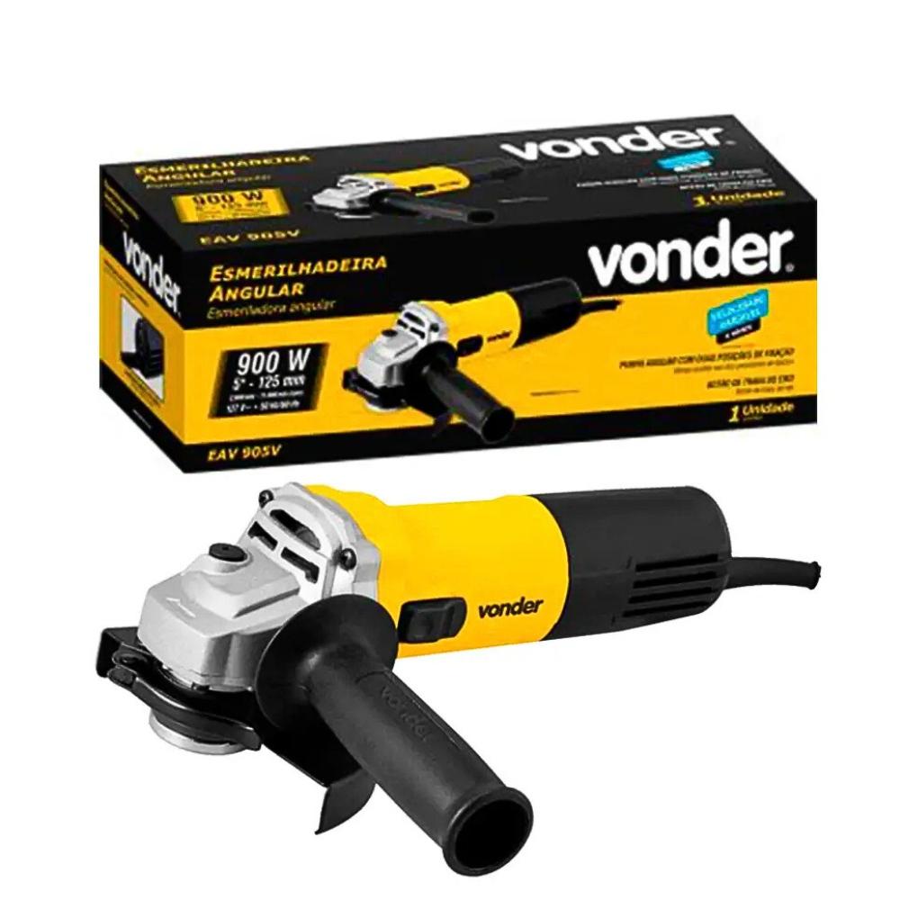 Miniatura Esmerilhadeira Angular 5 POL Velocidade Variável 900W 6001905220 VONDER 110V