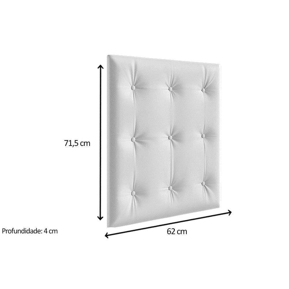 Miniatura Multiuso De Quarto Bebê Kit Capitonê Courano P- Berço Retrô Branco - Peroba