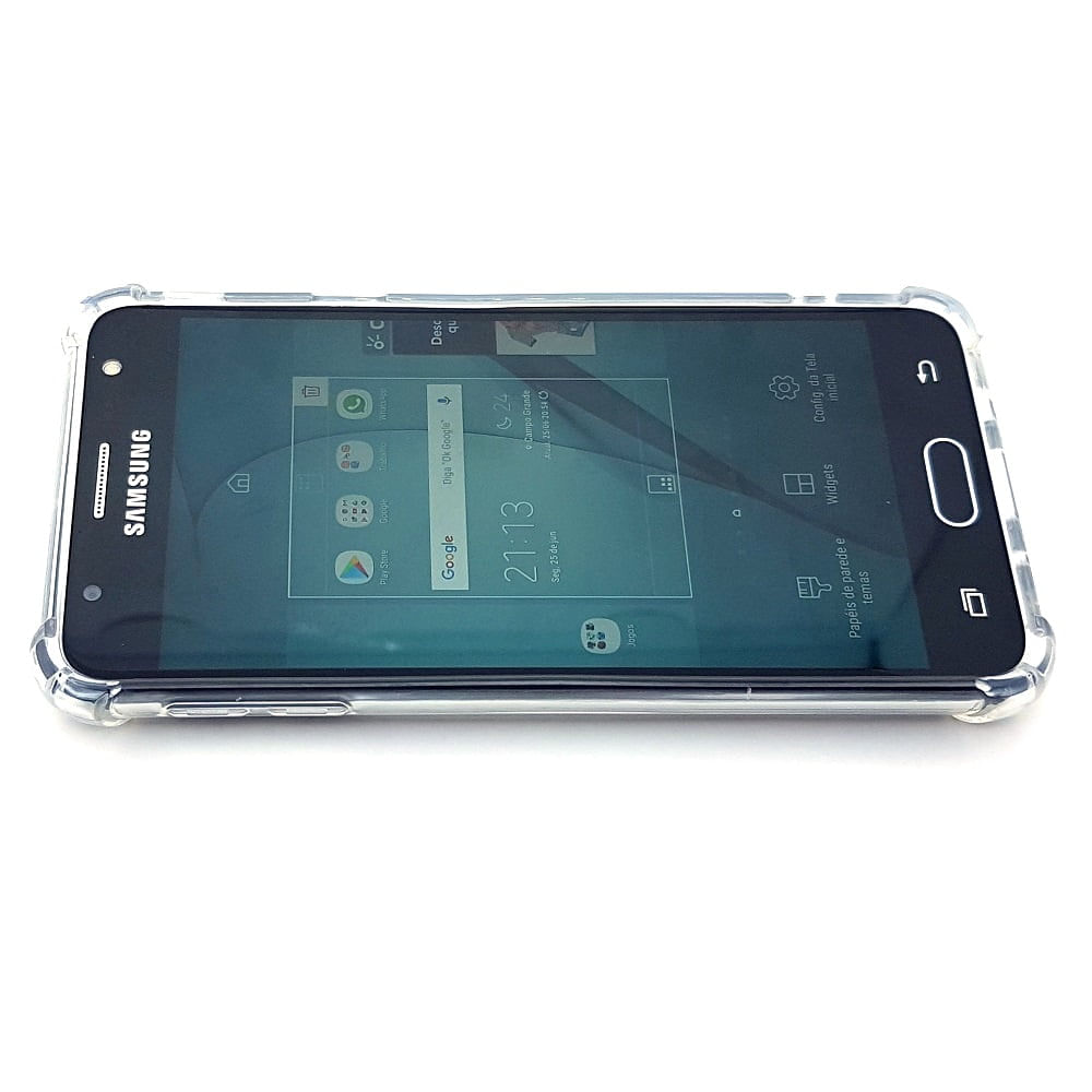 Miniatura Capa Samsung Galaxy J7 Prime Anti Impacto Tpu Transparente