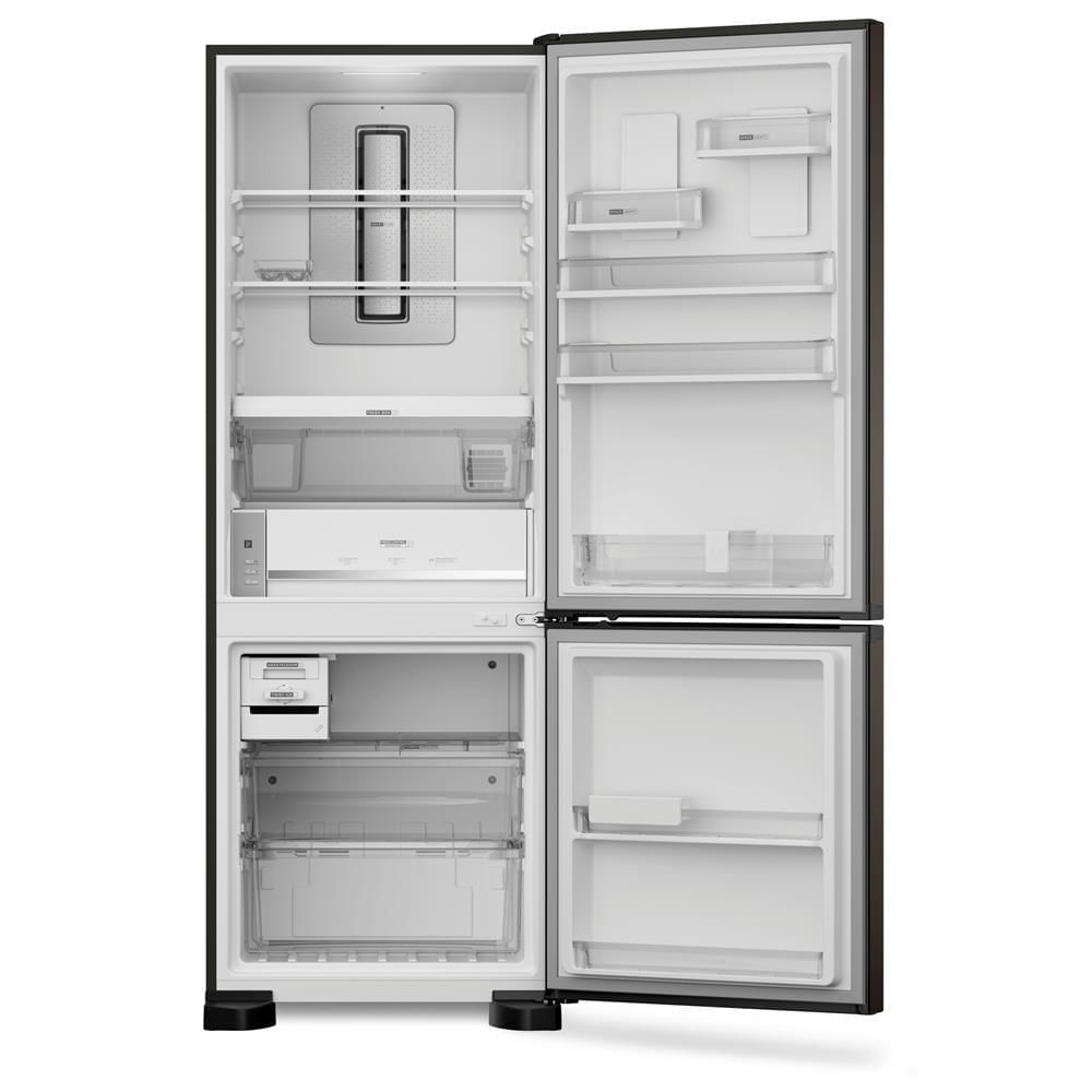 Miniatura Geladeira Brastemp Frost Free Inverse A+++ 461 litros cor Black Inox com tecnologia Inverter e Freeze Control Advanced - BRE59FE 110V