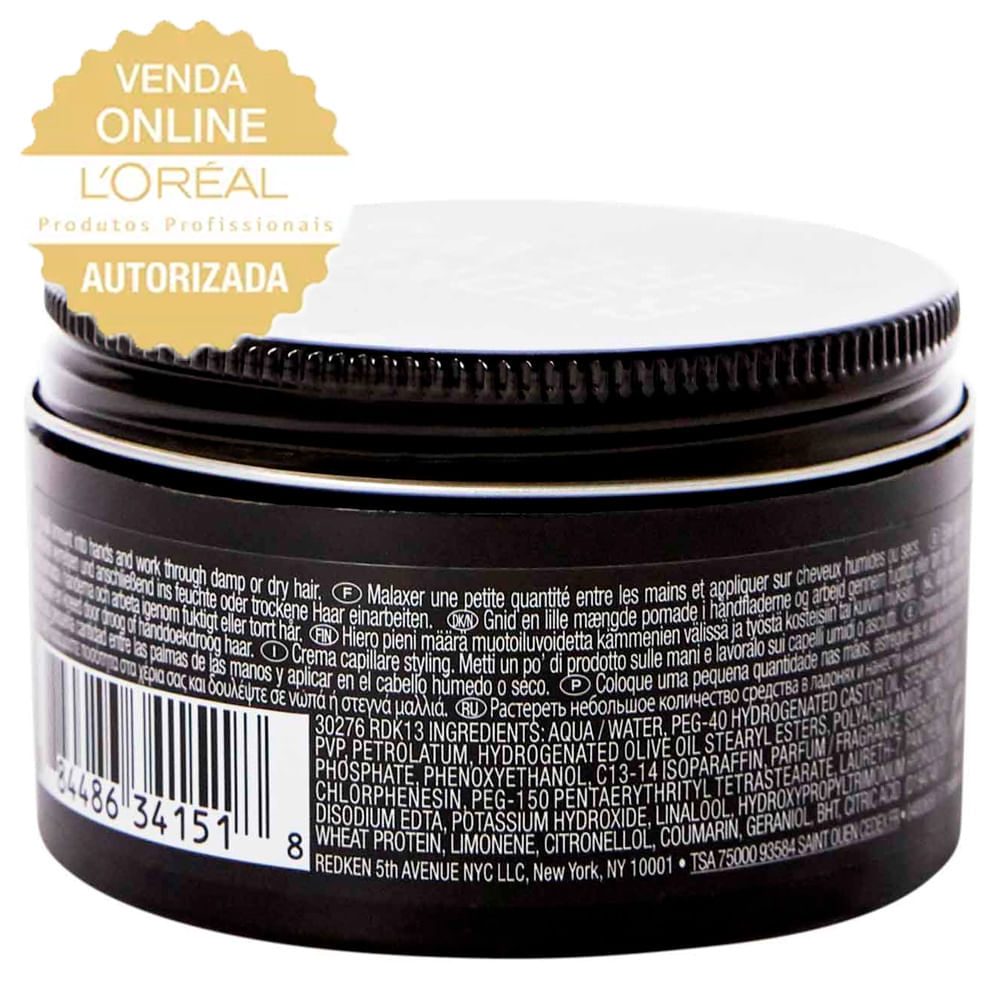 Miniatura Pasta Modeladora Redken - Brews Maneuver Cream Pomade 100ml