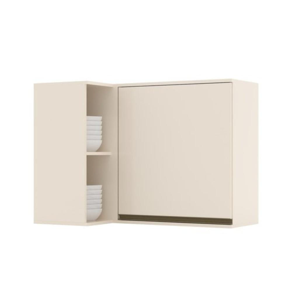 Miniatura Armário Aéreo Canto Reto 1 Porta 94cm Connect Off White