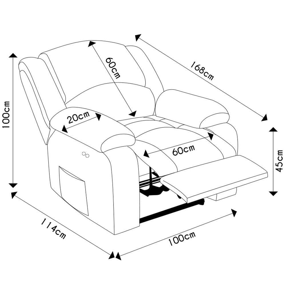 Poltrona Do Papai Reclinável Pietra Power Touch Usb Fh9 Veludo Cinza - Mpozenato