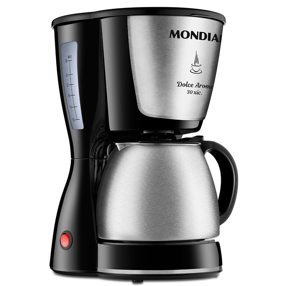 Miniatura Cafeteira Elétrica Mondial Dolce Arome C-37Ji-30X 800W Inox