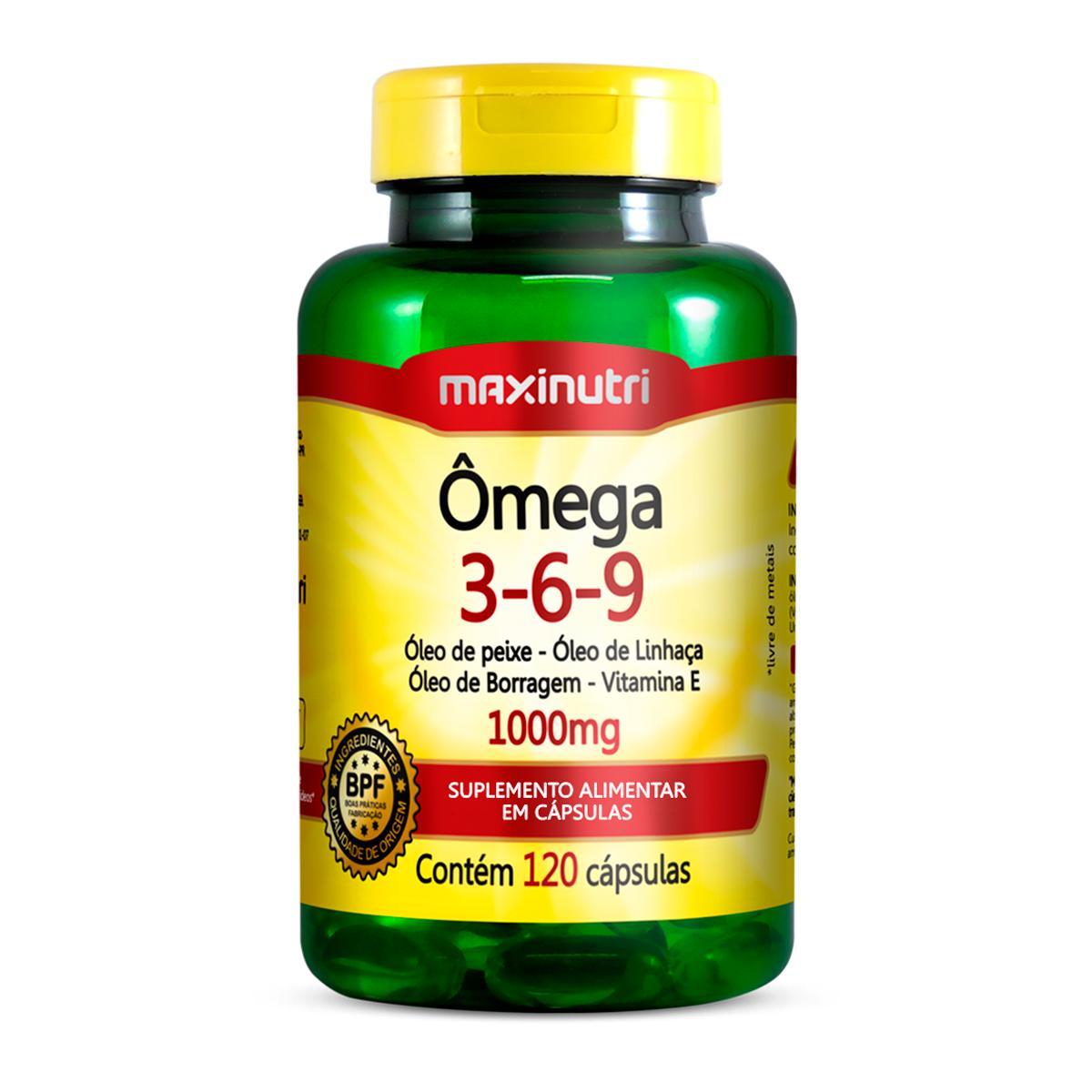 Miniatura Kit 2 Ômega 3-6-9 1000Mg Maxinutri 120 Cápsulas