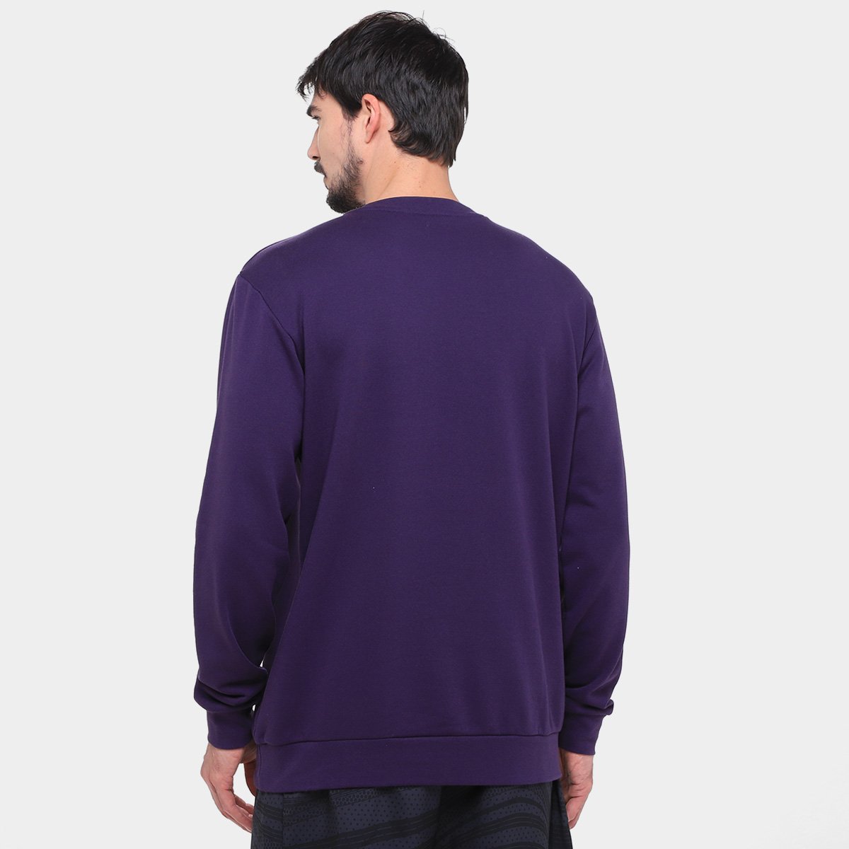 Miniatura Camiseta Manga Longa Adidas Heritage Masculina Roxo+Branco - G