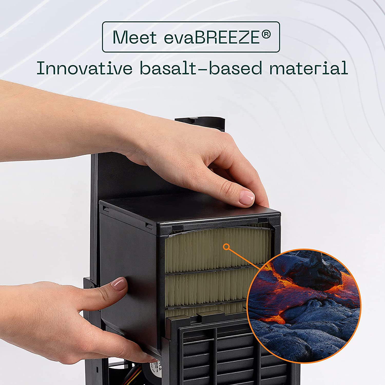 Evapolar EvaLIGHT Plus EV1500 Personal Evaporative Air Cooler and HumidifierPortable Air Conditioner Black