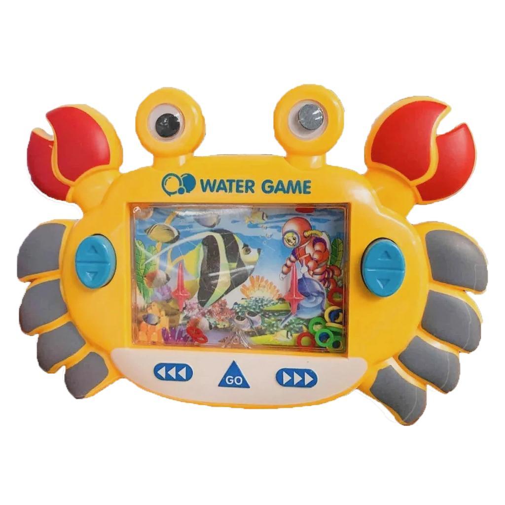 Miniatura Water Ring Jogo Brinquedo Argolas Água Caranguejo Shiny Toys