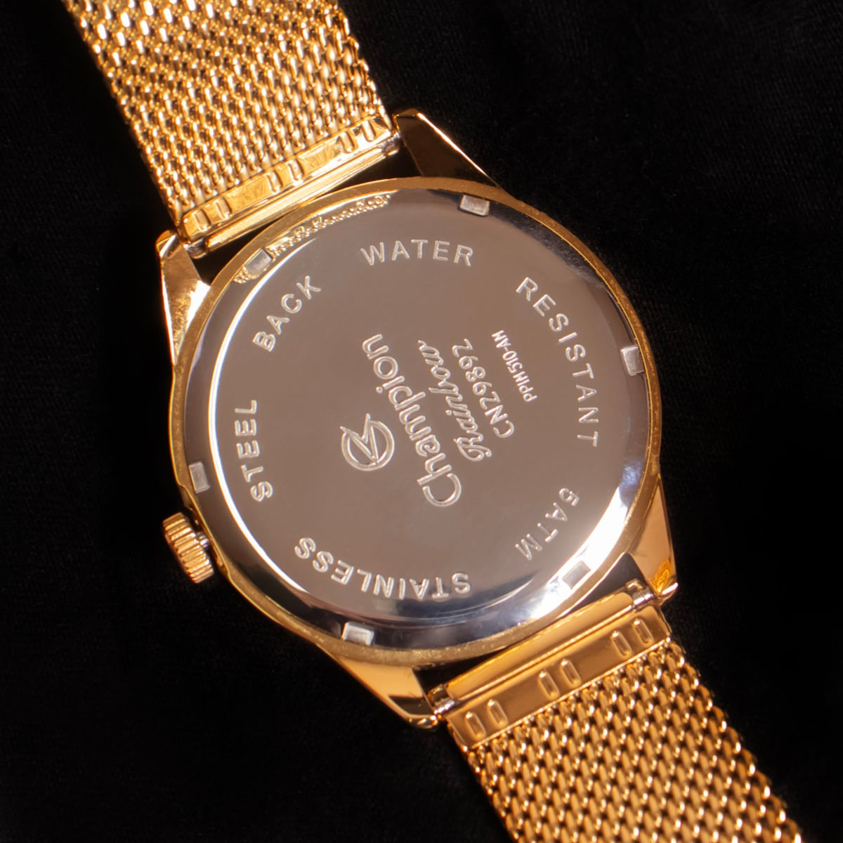 Relógio Champion Feminino Dourado Prova D´Agua + Kit de Brincos e Colar Garantia De Um Ano