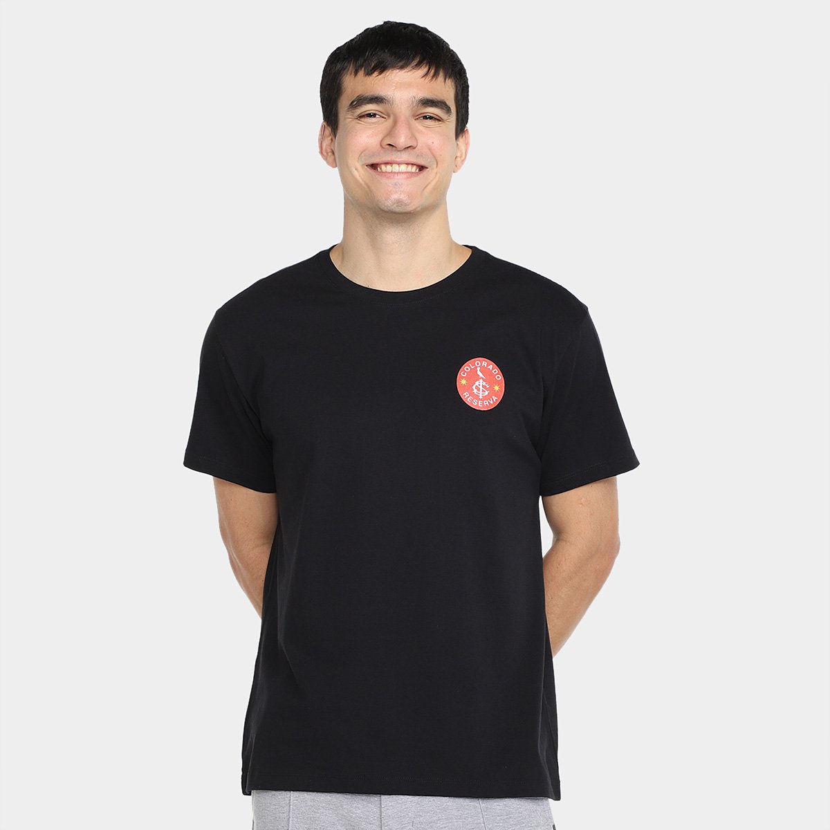 Miniatura Camiseta Internacional Reserva Colorado Masculina Preto - G