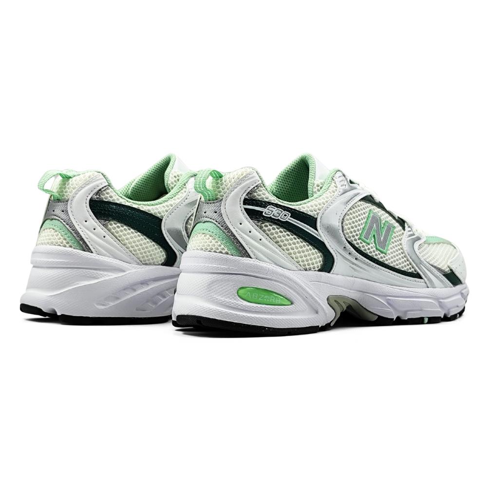 Miniatura Tênis New Balance 530 Unissex BRANCO/VERDE - 41