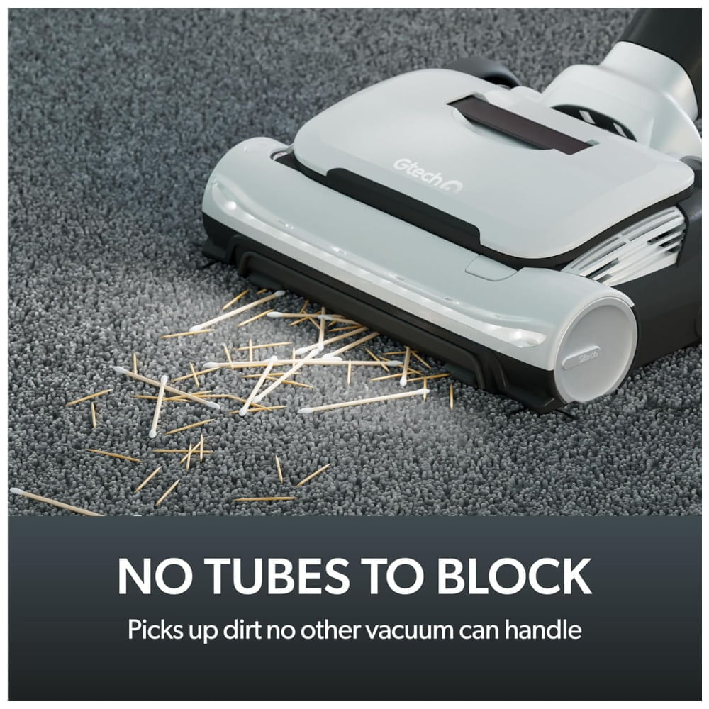 Aspirador de Pó Sem Fio Gtech AirRAM 3 com Barra Antienrosco de Cabelo e Duplos Pincéis EdgeClean - Para Carpetes e Pisos de Madeira - Bateria