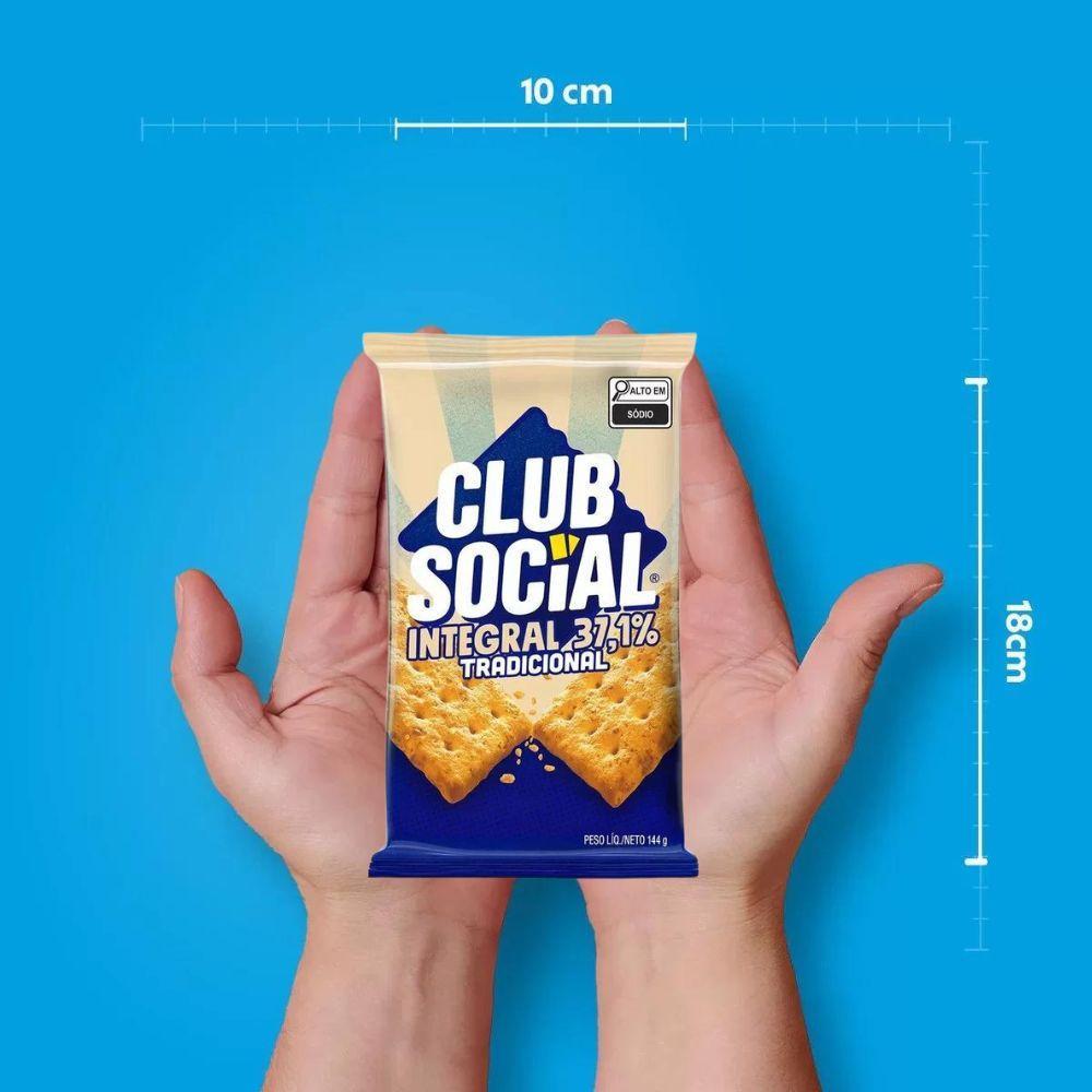 Miniatura Biscoito Club Social Integral Kit 5 Packs 144G - 6X24G