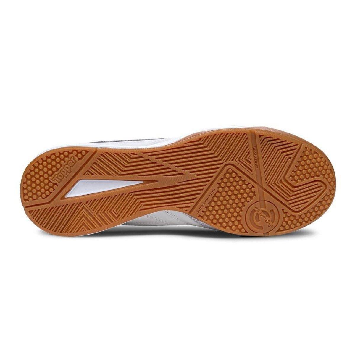 Miniatura Chuteira Futsal Topper Maestro Td IV Branco+Cinza - 37