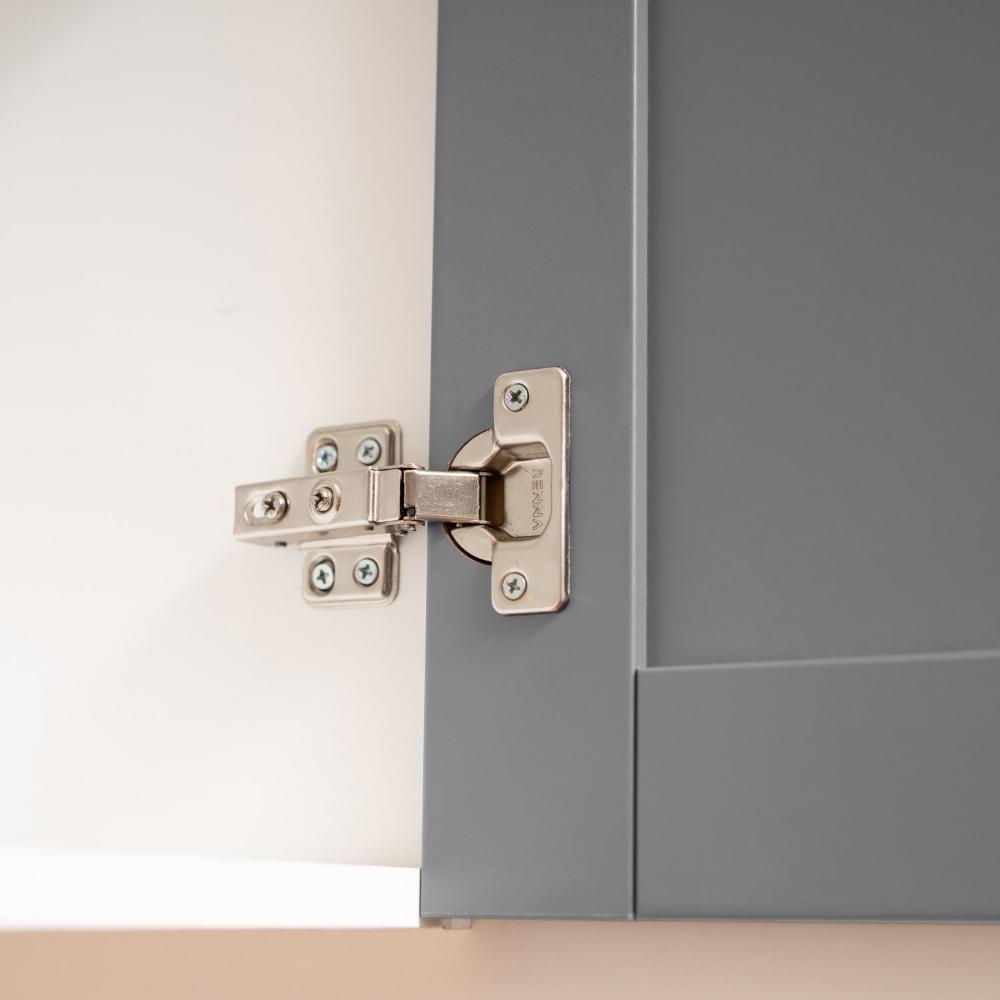 Armário Aéreo 2 Portas 80cm Arizona CabeCasa MadeiraMadeira Branco/Cinza Claro