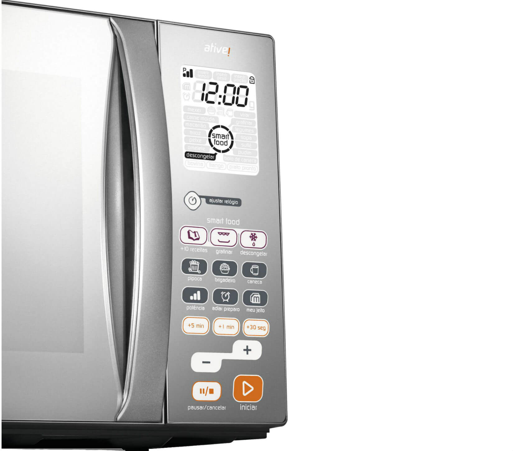 Miniatura Micro-ondas Brastemp 38 Litros cor Inox Espelhado com Grill 110V