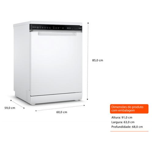 Miniatura Lava-Louças Brastemp Branco Smart Sensor BLF61AB 220V