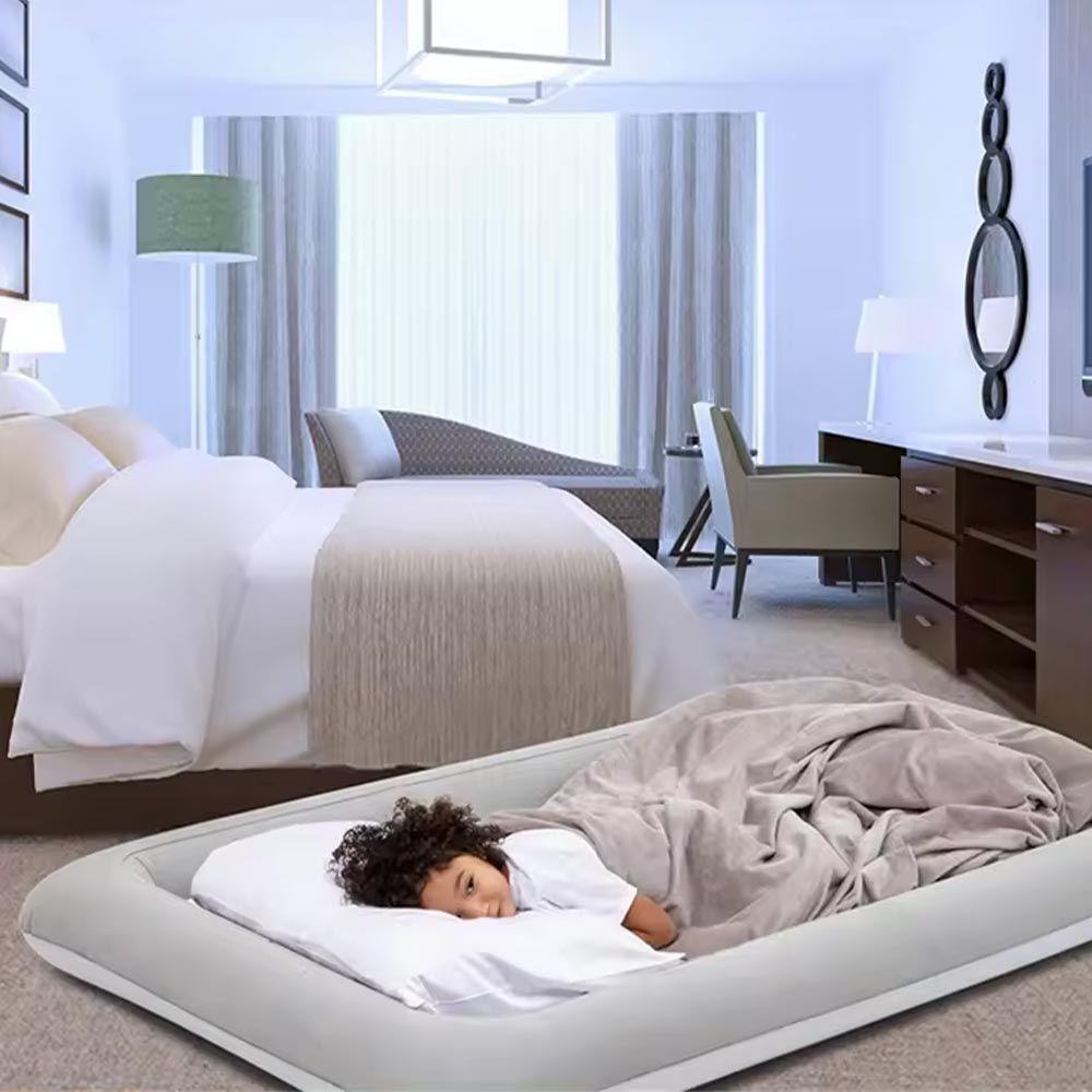 Miniatura Colchão Inflável Cama Infantil Cool Night Aveludado Com Bomba Manual Vg Plus