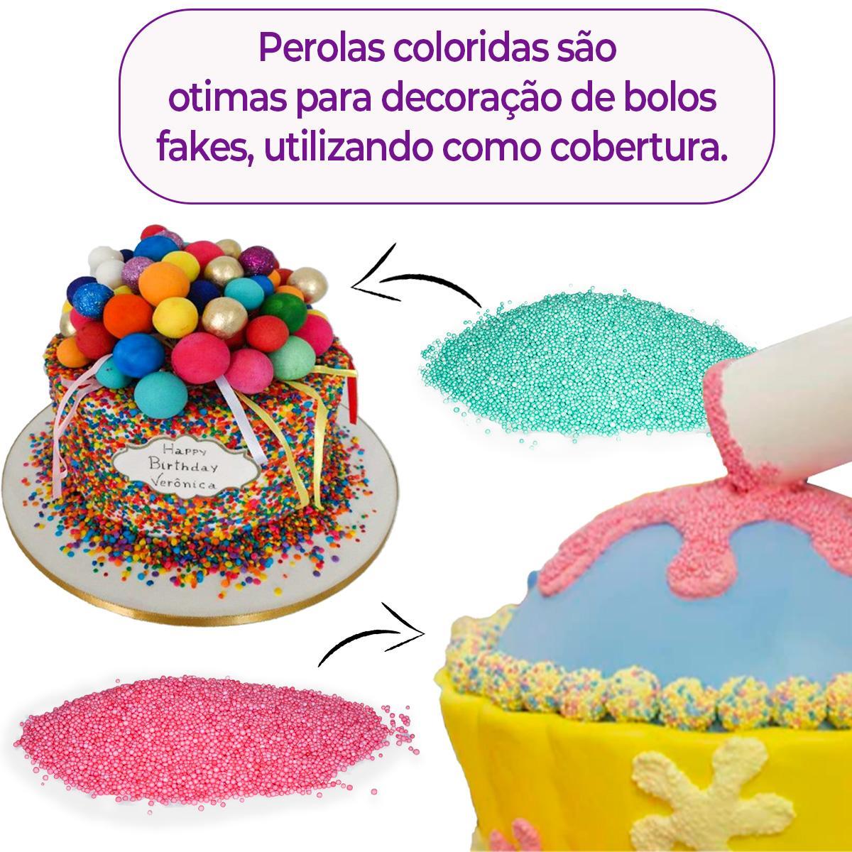 Miniatura 1 Isopor(Pérola)Bolinha Slime Puff Artesanato Colorido 250Ml