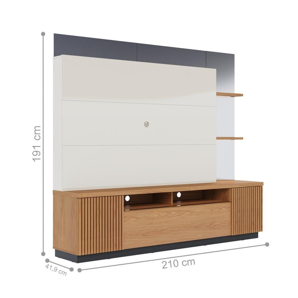 Miniatura Jogo Para Sala De Estar Rafaela Off-white Freijo