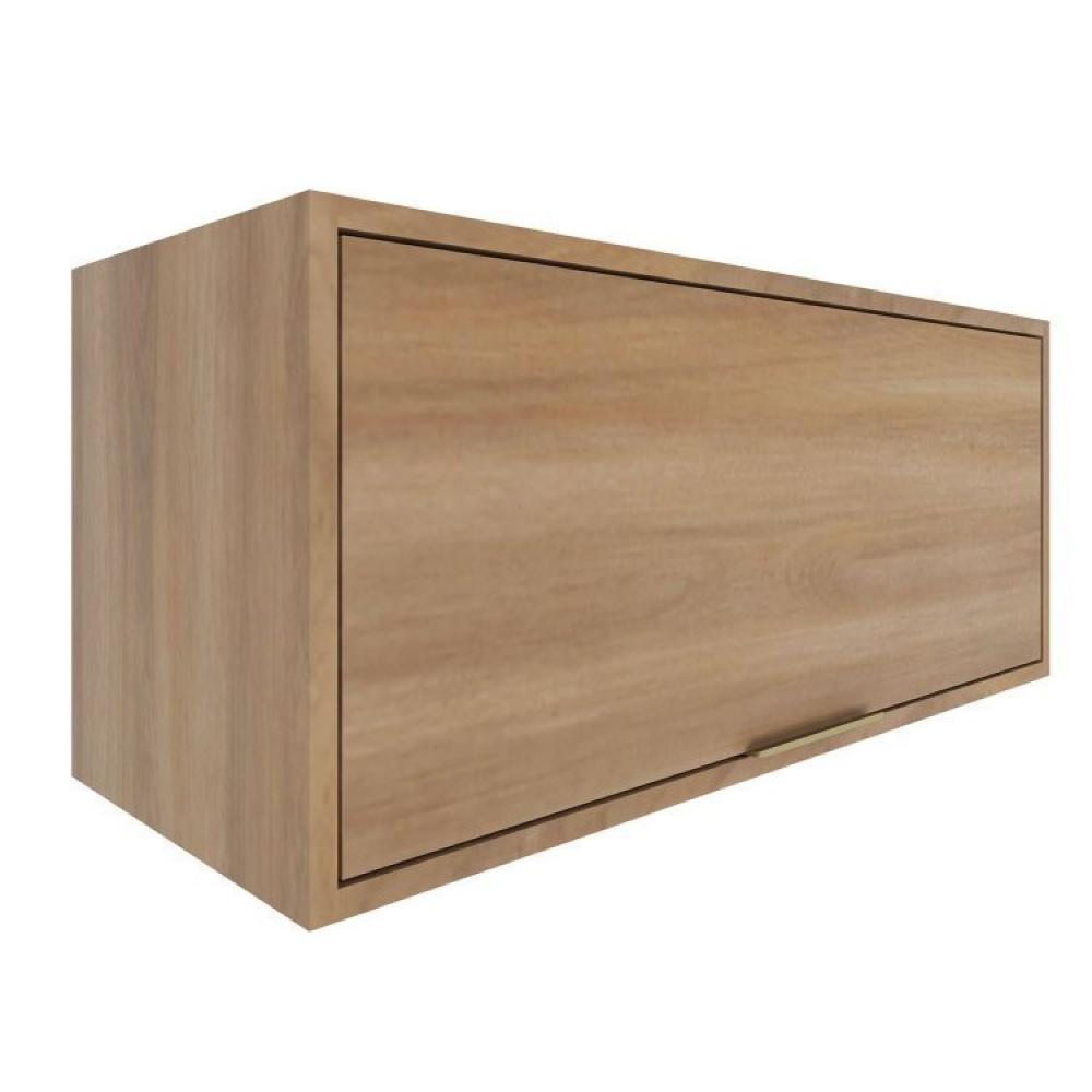 Cozinha Modulada 4 Peças Thalita Moveis Sul Nogal Manchester/Preto