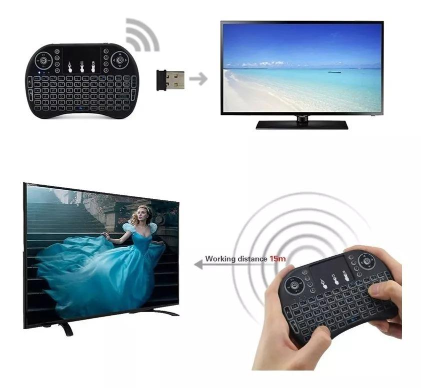 Miniatura Mini Teclado Keyboard Wireless Sem Fio Bateria Recarregavel