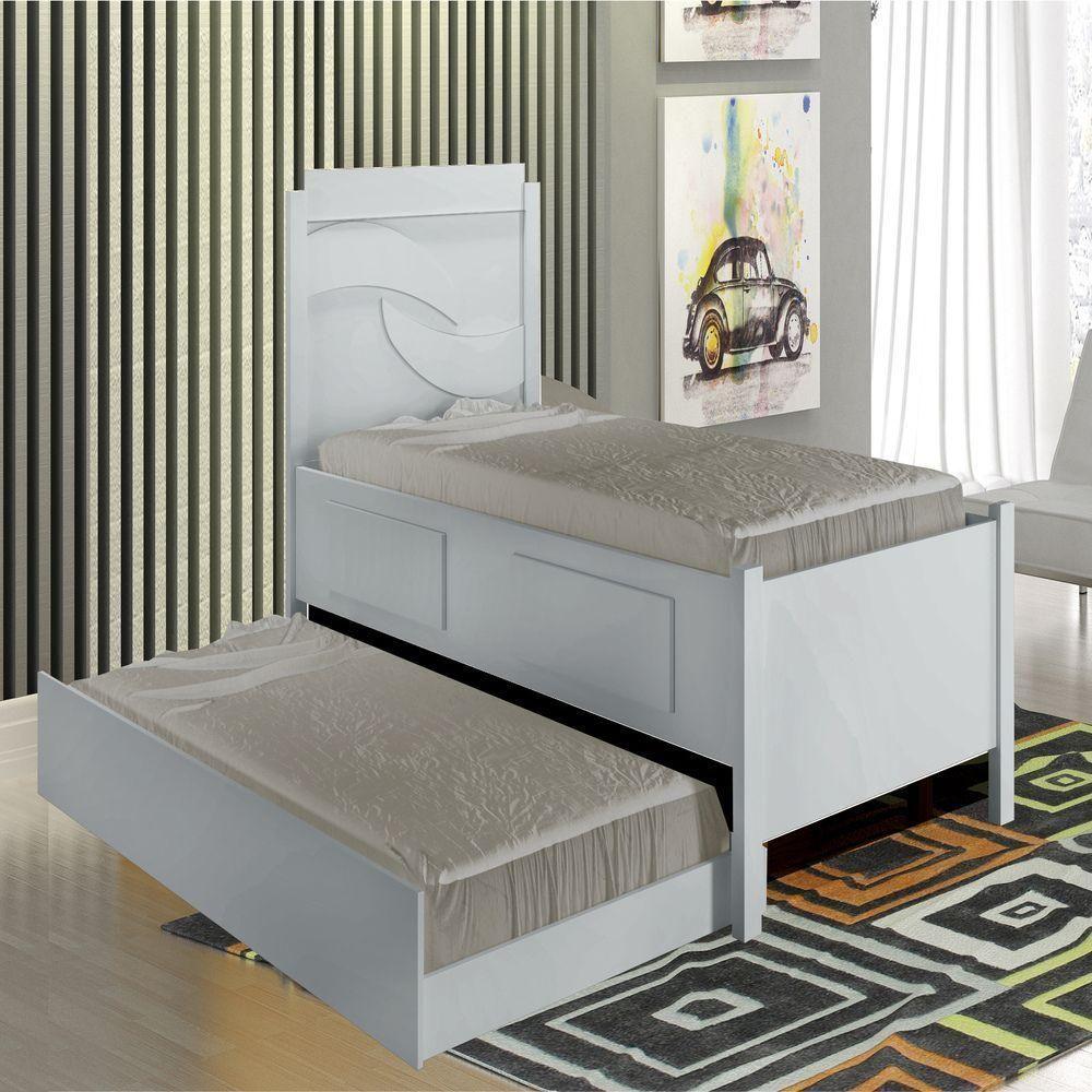 Miniatura Bicama Bibox Spazu Com 2 Gavetas Leifer Branco