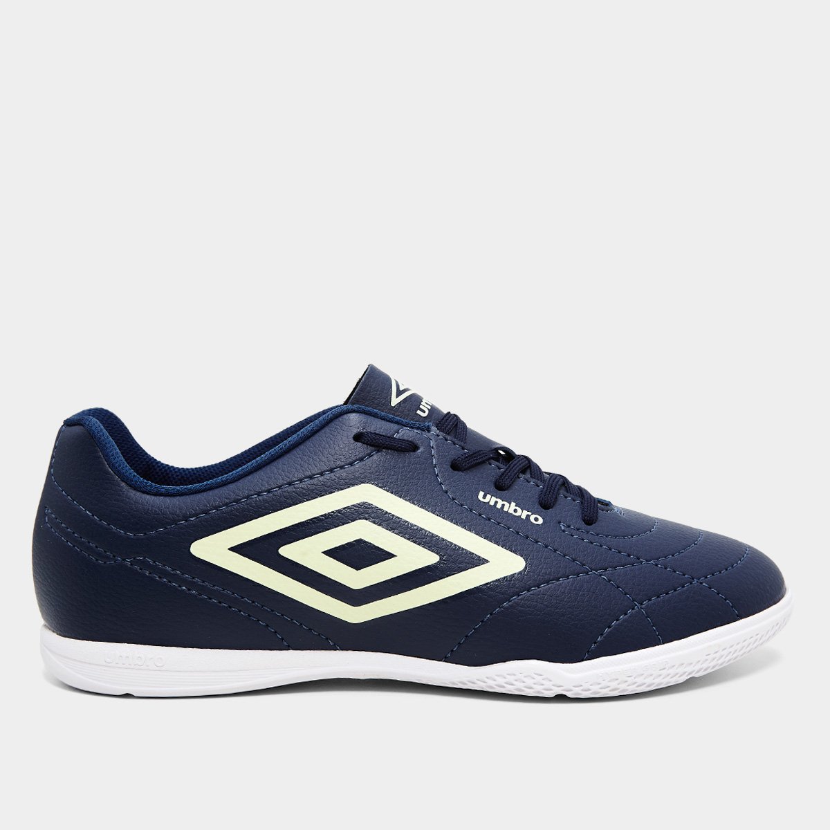 Miniatura Chuteira Futsal Umbro Class Football Unissex Marinho+Verde - 37