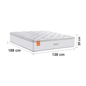 Cama Box Casal MGA Itaflex Colchão Inducol Montreal Europillow Molas Ensacadas SoftGel