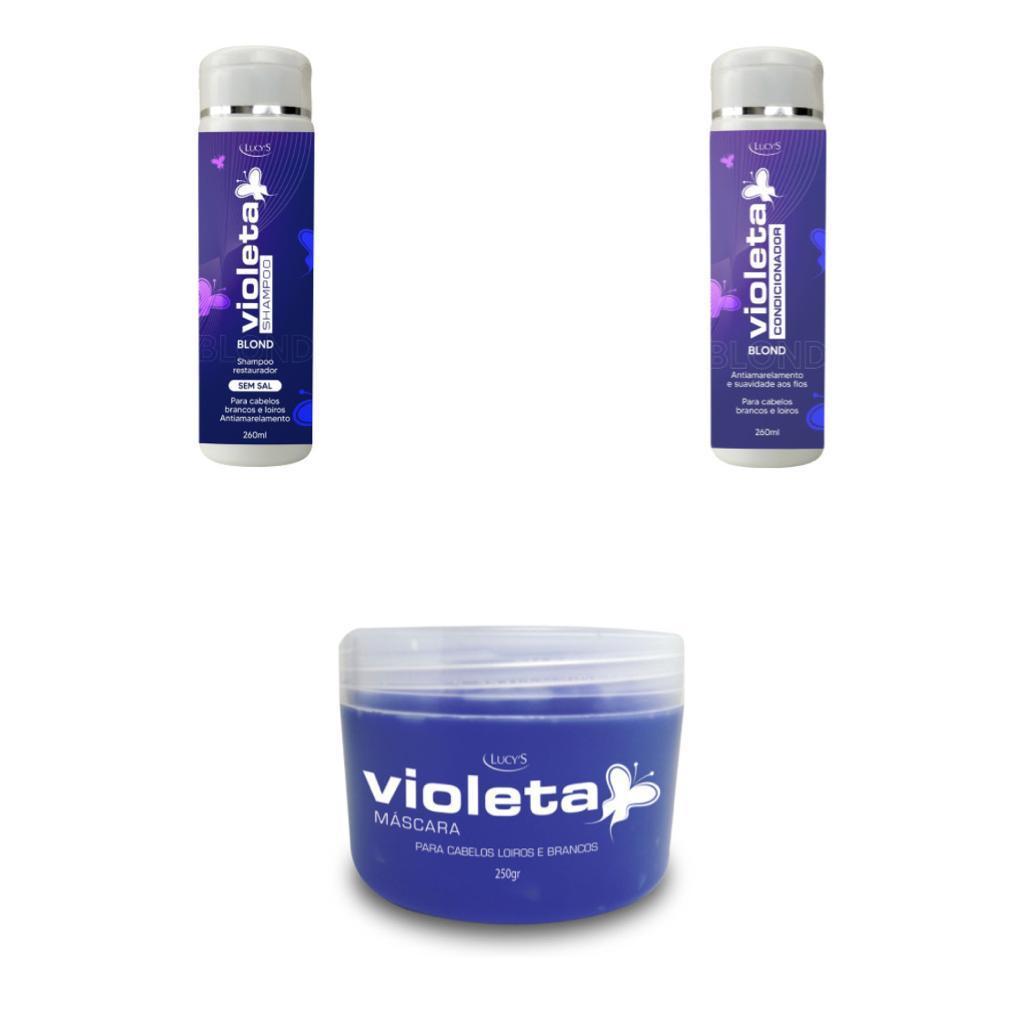 Miniatura Efeito Platinado Cabelo Loiro E Branco Shampoo Cond. Máscara