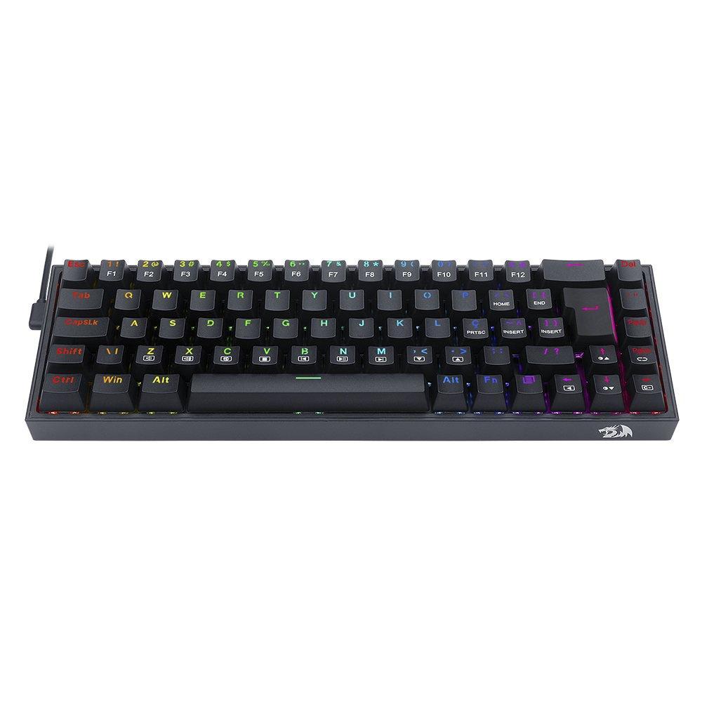 Teclado Gamer Redragon Castor Rgb K631 Switch Blue Abnt2