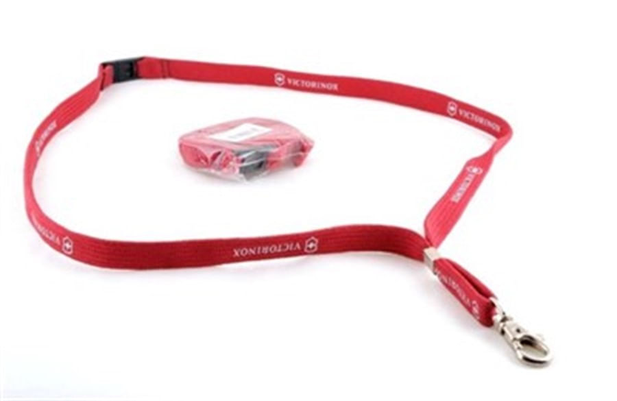 Miniatura Combo Multiferramenta SwissChamp + Cordão de Pescoço Vermelho vermelho