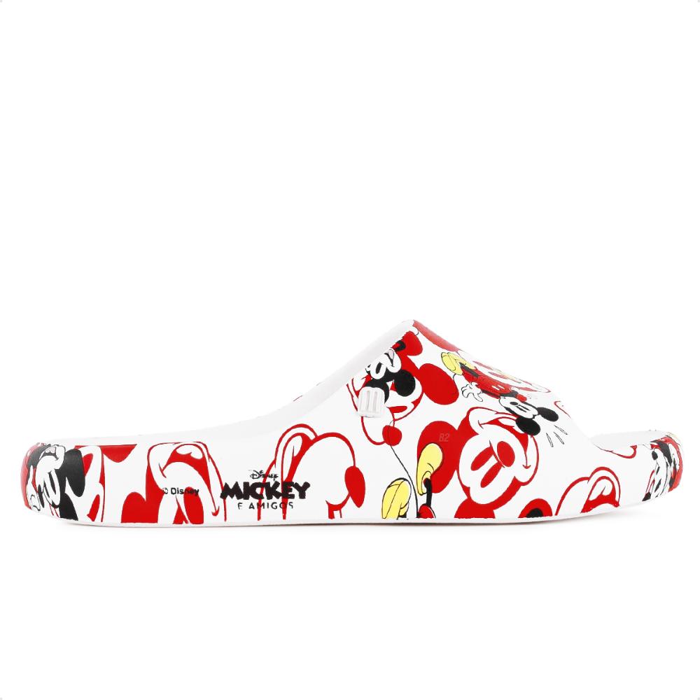 Miniatura Chinleo Slide Mini Melissa Free Print Mickey and Friends Infantil Branco / Vermelho - 29