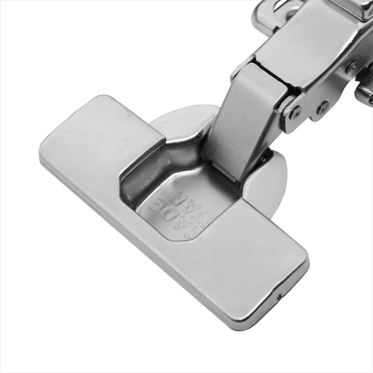 Miniatura Dobradiça Clip On 105 Soft Close 3D - Aço Niquelado - 35mm