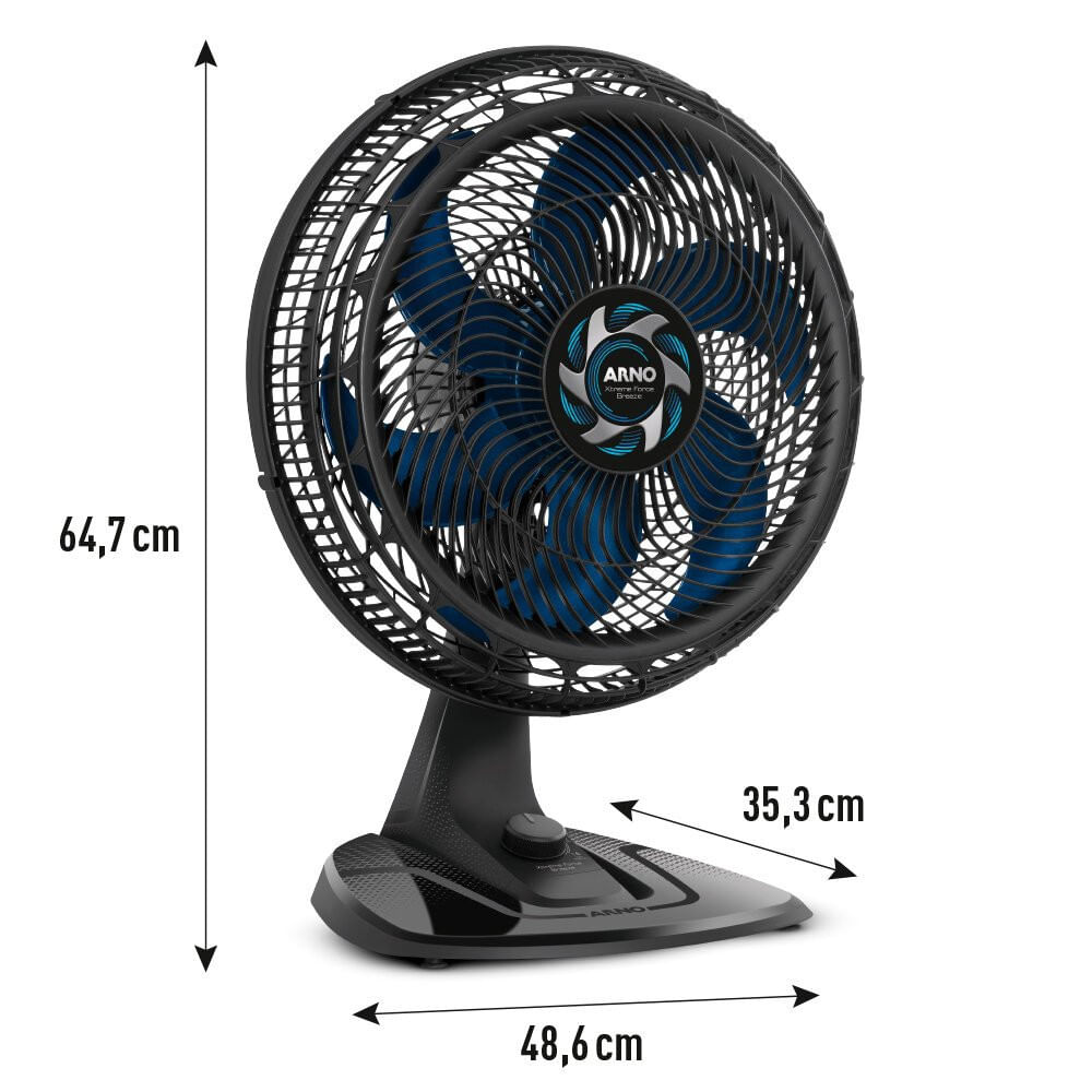 Miniatura Ventilador de Mesa Arno 40cm Xtreme Force Breeze VB40 Preto - 110V
