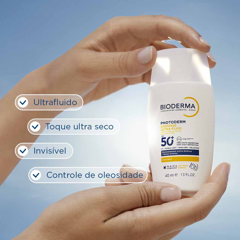 Miniatura Protetor Solar Facial Bioderma Photoderm XDefense Ultra Fluid FPS 60 40ml