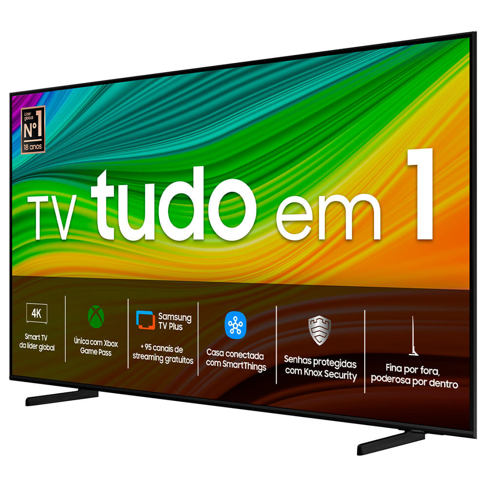 Miniatura Smart TV Samsung QLED 4K 65" Polegadas 65Q60DTO 2024 Modo Game, Som em Movimento, Tela sem limites e Wi-Fi Bivolt
