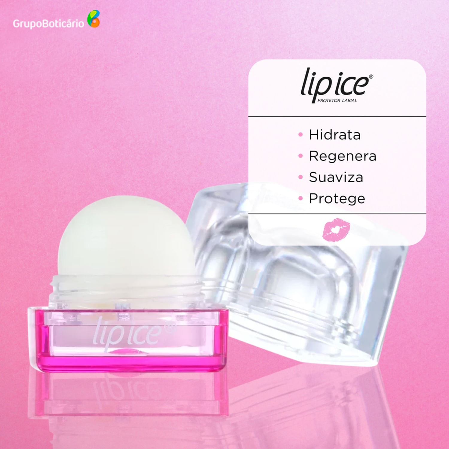 Miniatura Lip Ice Cube Romã & Blueberry Fps 15 - Protetor Labial 6,5g