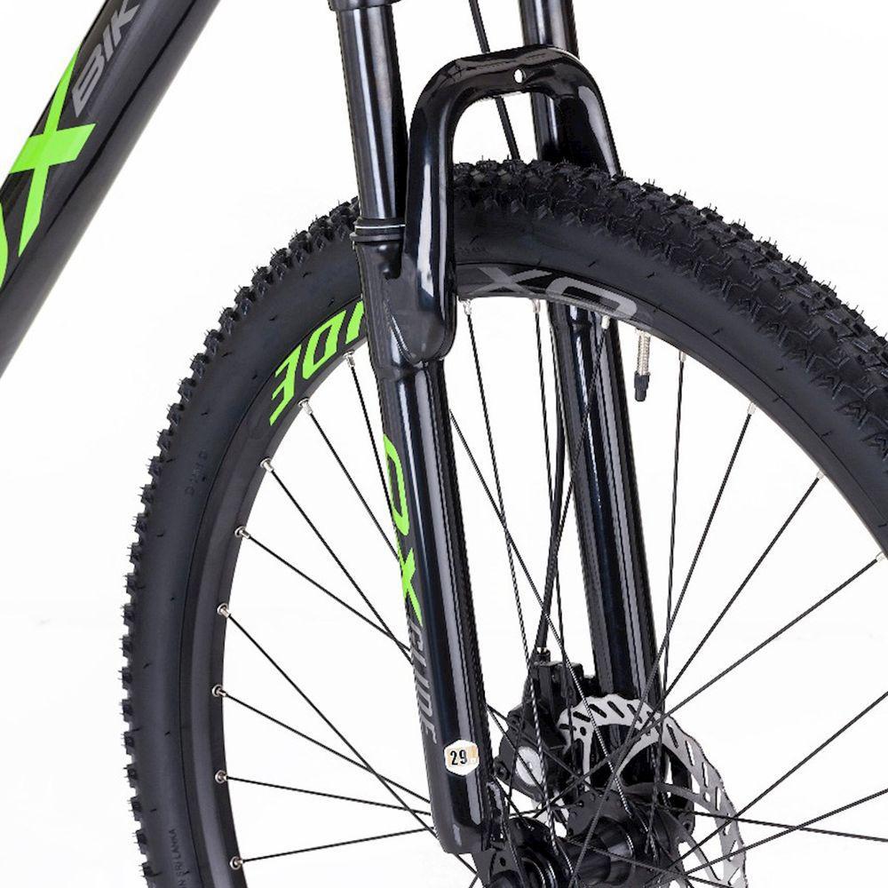 Miniatura Bicicleta Mtb Oggi Ox Glide 29 Preto E Verde 17 21V