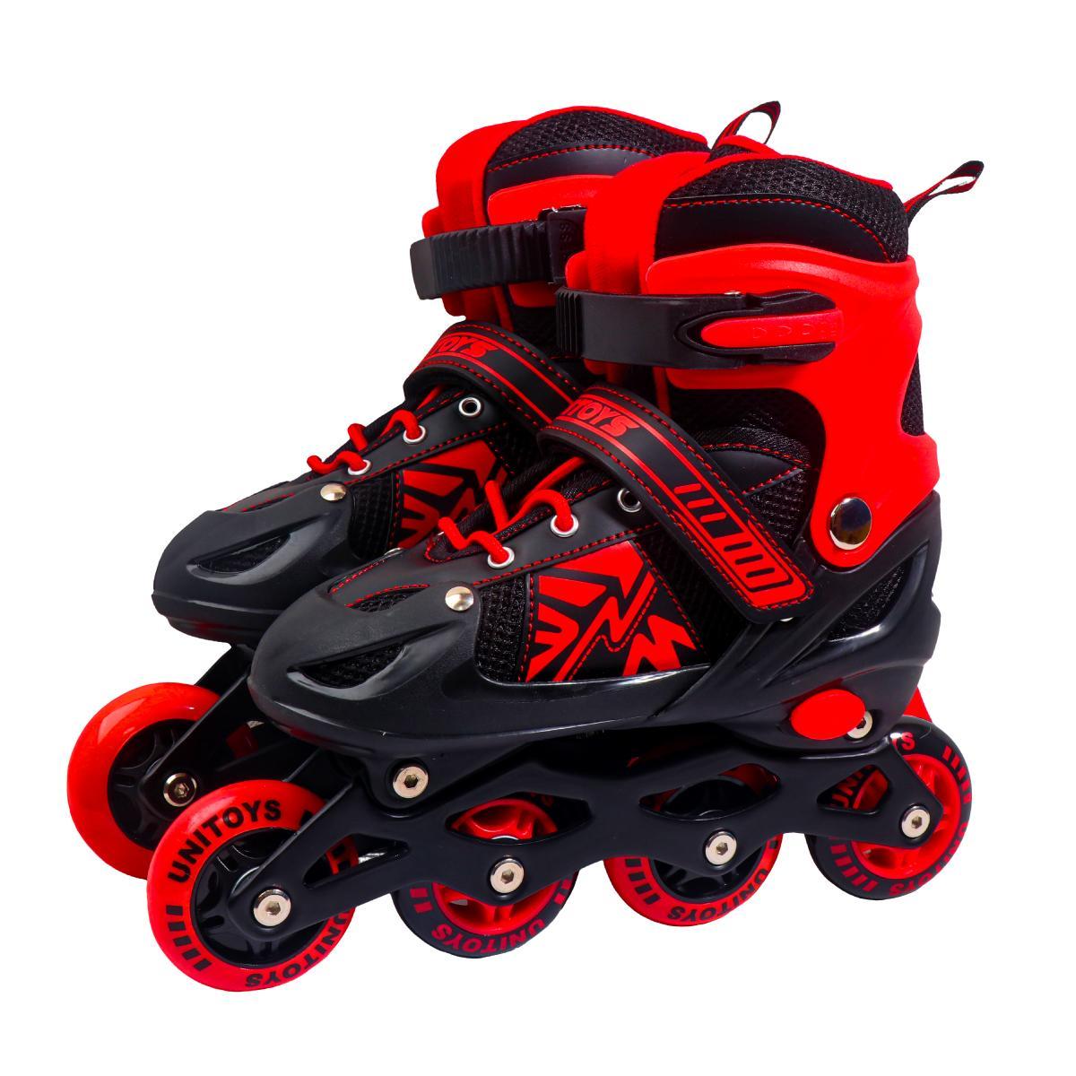 Miniatura Patins Inline Juvenil 37/40 Ajustável Semi Profissional Abec