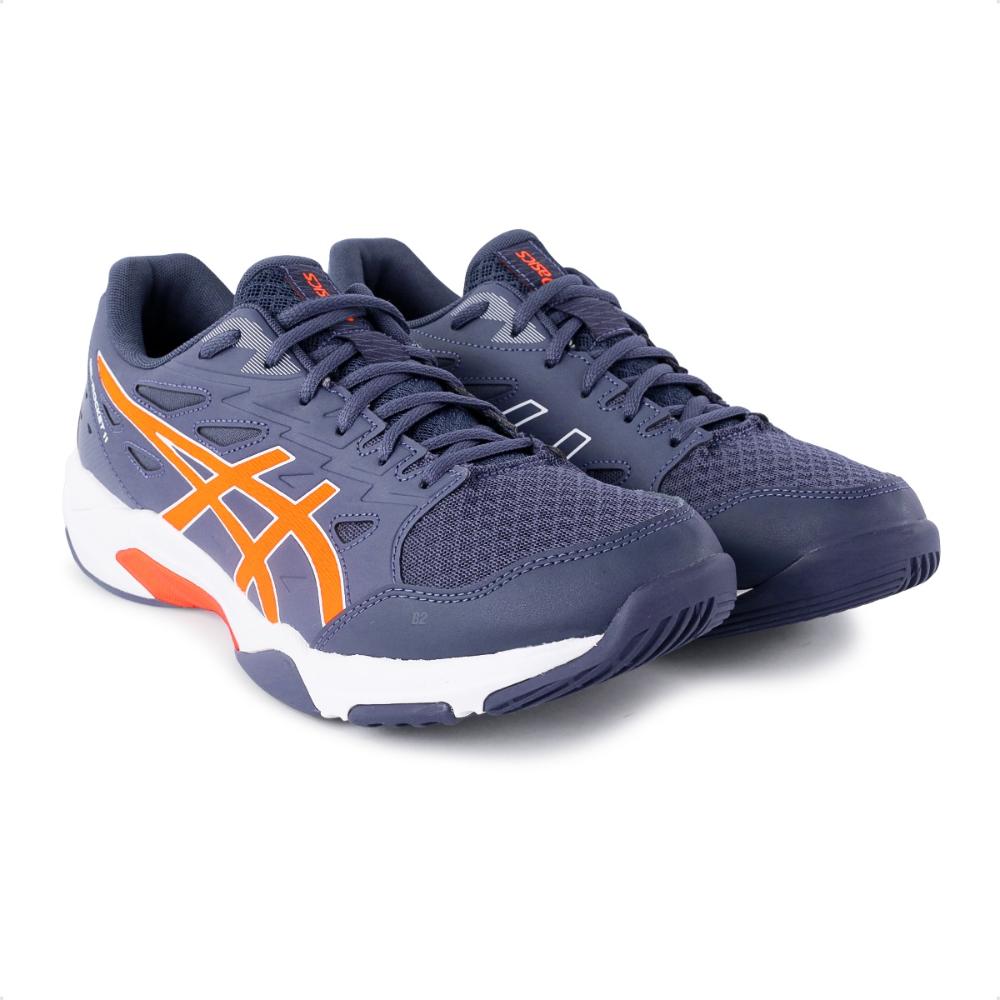 Miniatura Tenis Asics Gel Rocket 11 Masculino Marinho / Laranja - 41