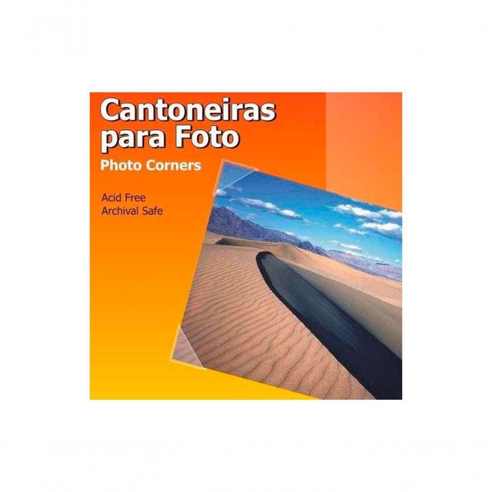 Miniatura Cantoneiras Transparente Para Foto-Blister Com 156 Unidades