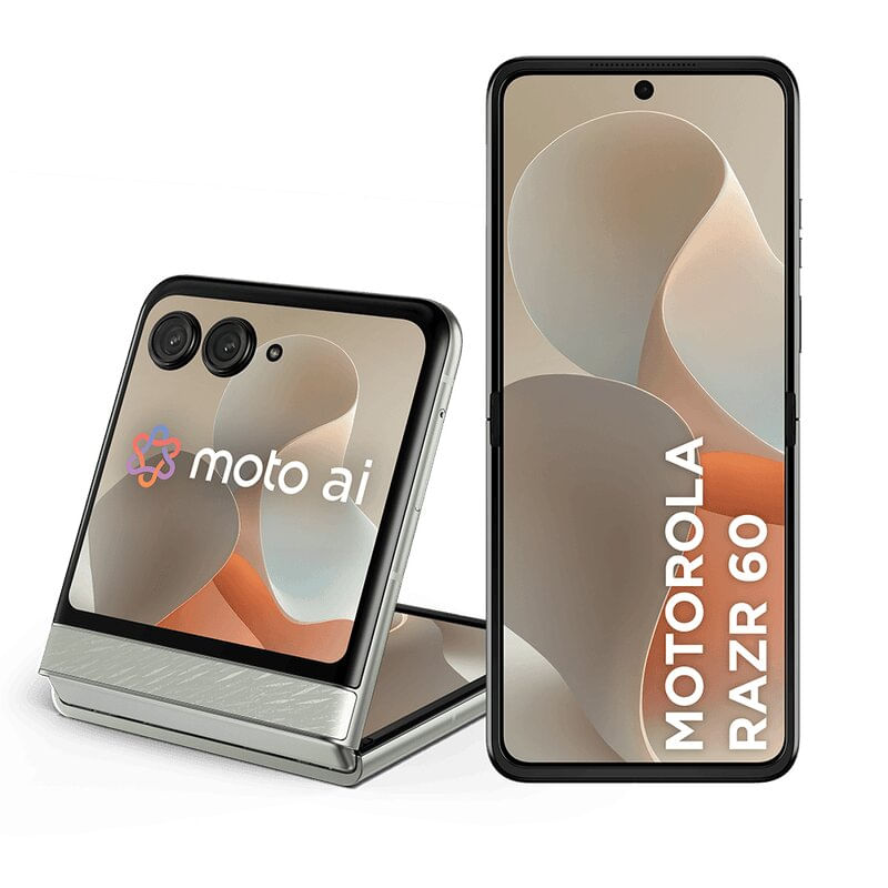 Smartphone Motorola Razr 60 5G - Branco, 256GB, 24GB RAM (12GB RAM + 12GB Ram Boost), Câmera 50 MP, Selfie 32 MP e Tela de 6,9"