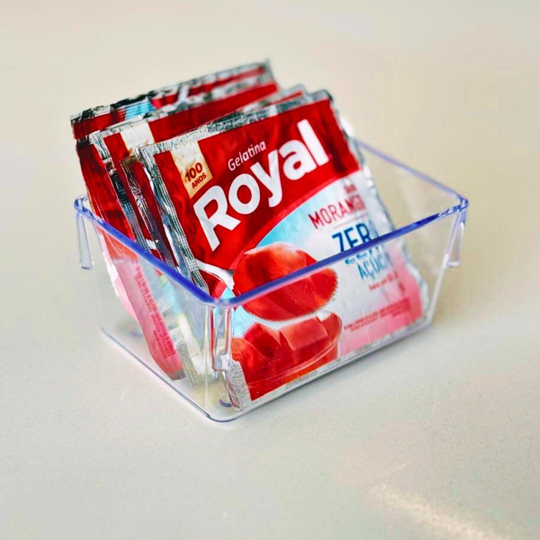 Kit 7 Organizadores Acrílico Cristal Modular 2 G/1 M/ 4 P
