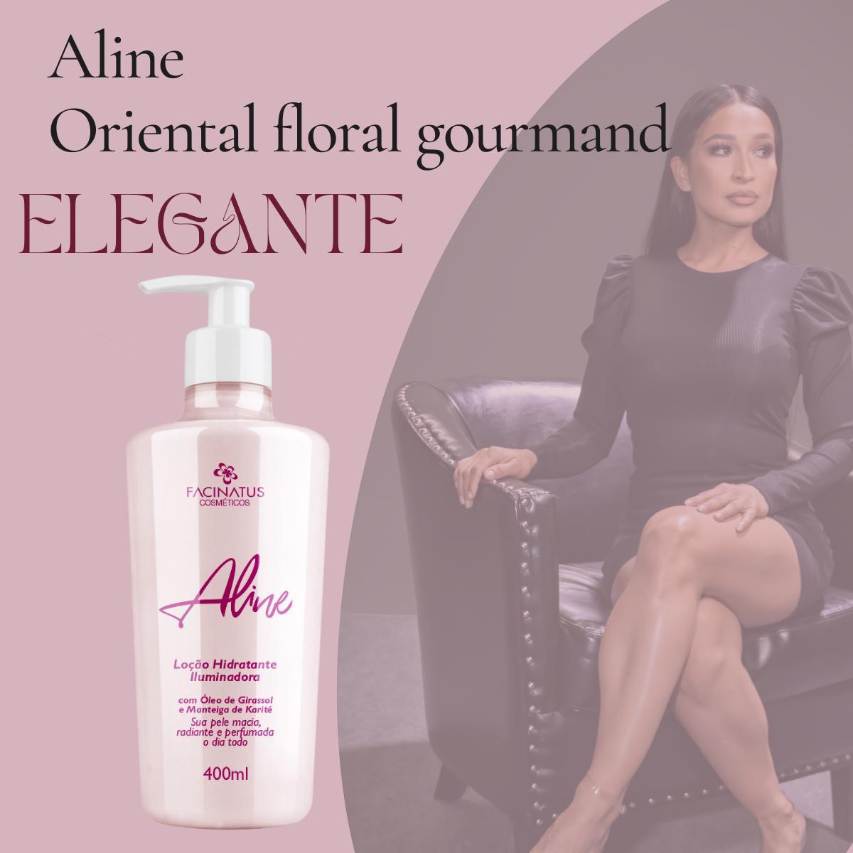 Miniatura Loção Hidratante Iluminadora Aline 400 Ml Creme De Corpo