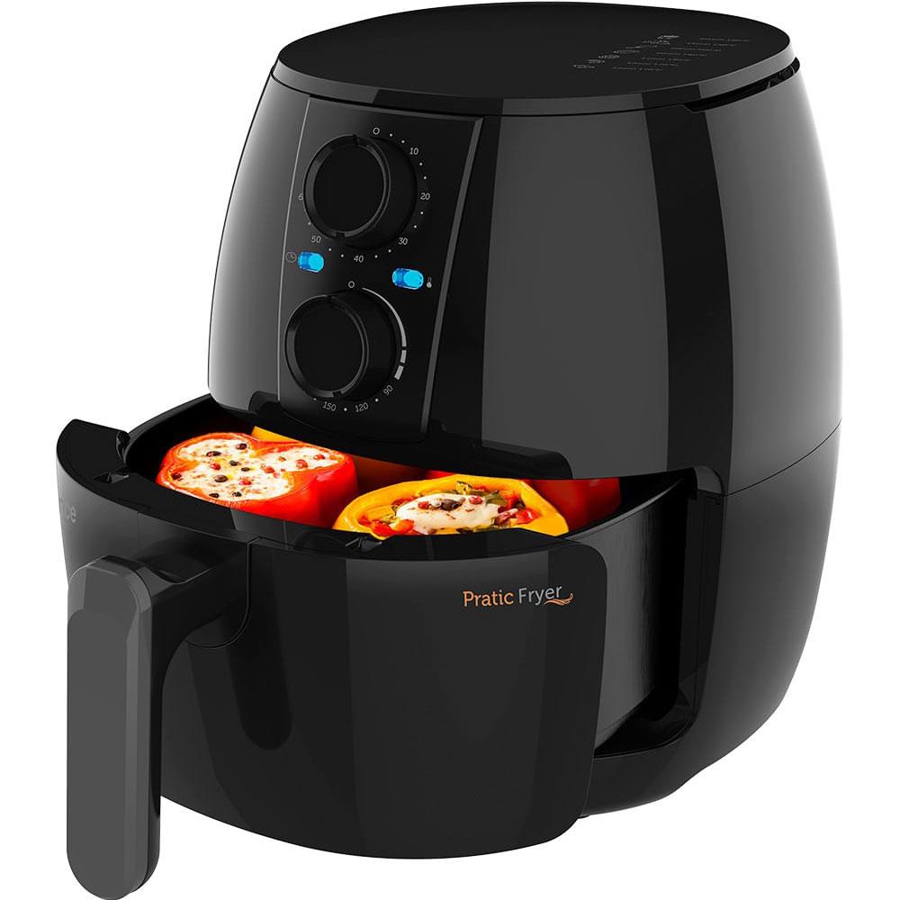 Miniatura Air Fryer Cadence Pratic Fryer FRT515 3 Litros, Preto 220 Volts